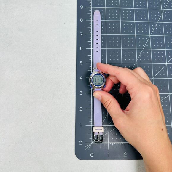 Armiton Watch Womens 27mm Purple Pro Sport Digital Alarm Day Date New Battery - Picture 9 of 9